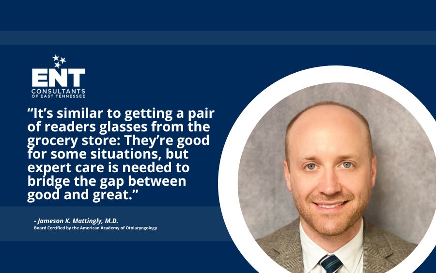 It’s similar to getting a pair of readers glasses from the grocery store: They’re good for some situations, but expert care is needed to bridge the gap between good and great.